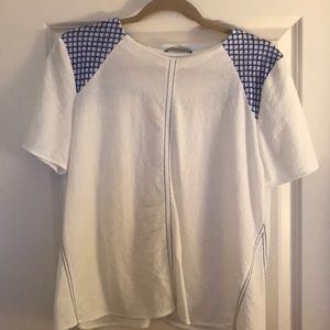 White Zara tee